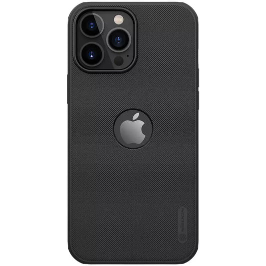 Nillkin Super Frosted Shield Pro Black Case (Logo Cutout) - For iPhone 13 Pro Max - mosaccessories