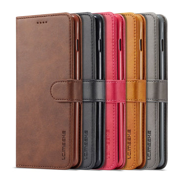 LC.IMEEKE PU Leather Wallet Case - For Samsung Galaxy S10+