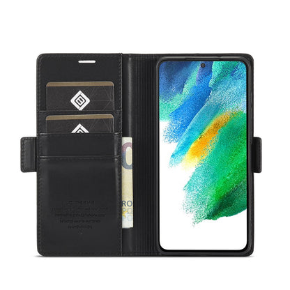 LC.IMEEKE Flip Premium PU Leather Multi-Function Magnetic Suction Stand Phone Case - For Samsung Galaxy S21+