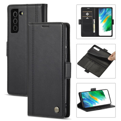 LC.IMEEKE Flip Premium PU Leather Multi-Function Magnetic Suction Stand Phone Case - For Samsung Galaxy S21+