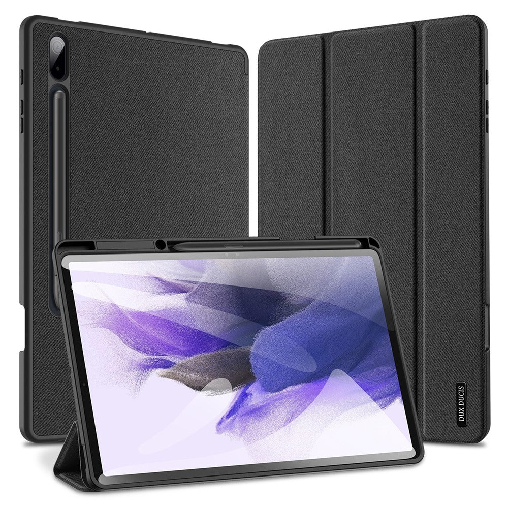 Dux Ducis Domo Series Tri-fold Stand PU Leather + TPU Tablet Case Cover with Pen Slot - For Samsung Galaxy Tab S7+ / S8+ / S7 FE
