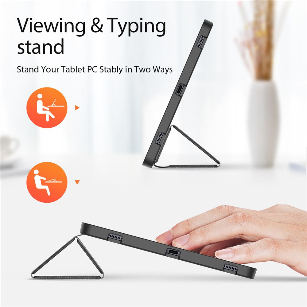 Dux Ducis Domo Series Tri-fold Stand PU Leather + TPU Tablet Case Cover with Pen Slot - For Samsung Galaxy Tab S7+ / S8+ / S7 FE