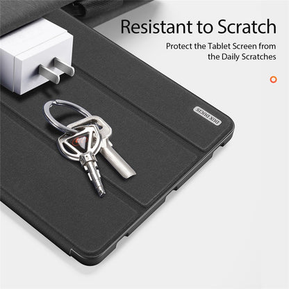 Dux Ducis Domo Series Tri-fold Stand PU Leather + TPU Tablet Case Cover with Pen Slot - For Samsung Galaxy Tab S7+ / S8+ / S7 FE