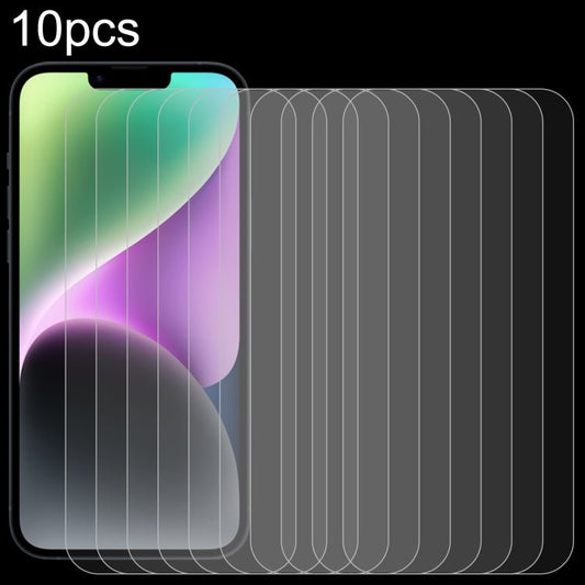 10pcs 0.26mm 9H 2.5D High Aluminium Tempered Glass Screen Protectors - For iPhone 15 / 15 Pro - Mos Accessories