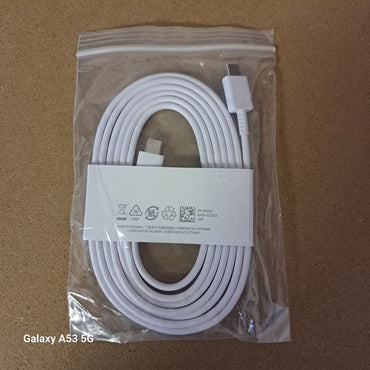 Official Samsung USB-C to USB-C 3A Cable (1.8m) - White