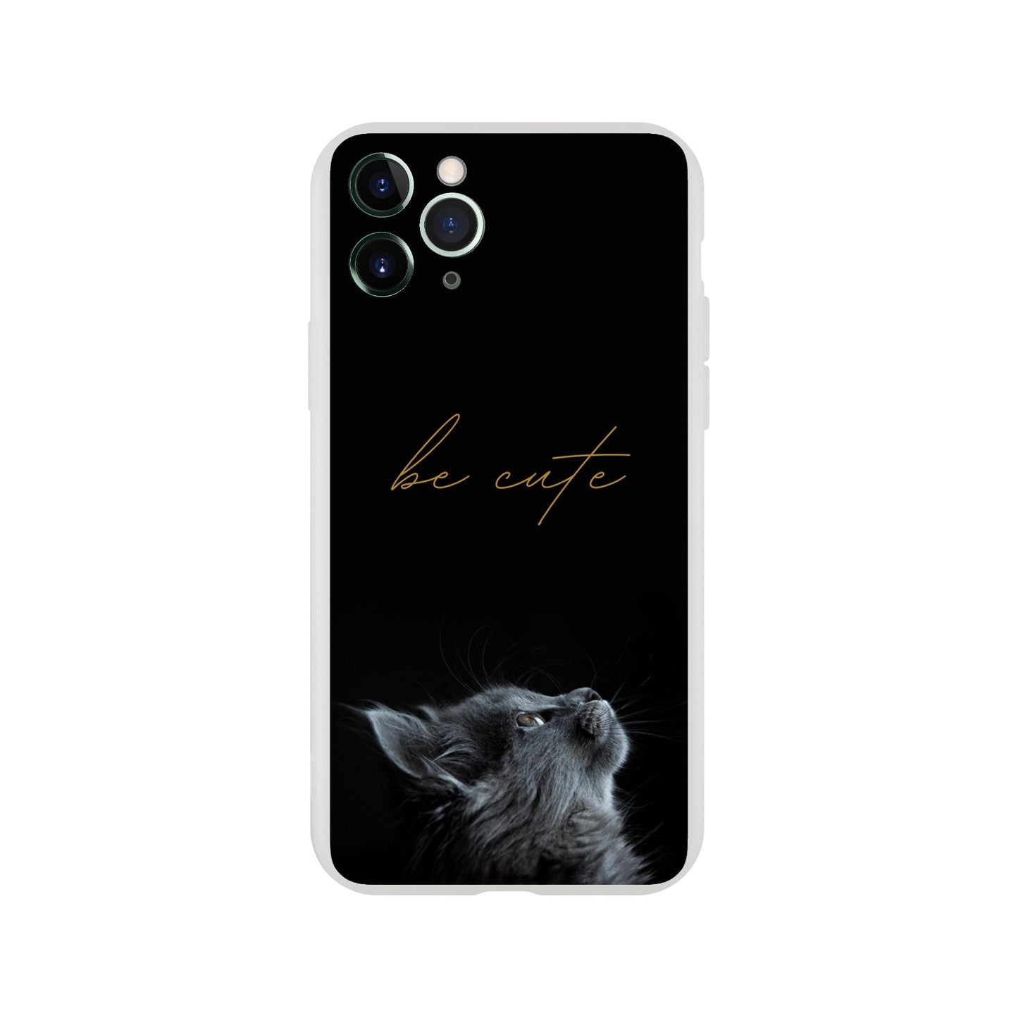 Be Cute Cat Flexi Case Cover - For iPhone 14 / 13 / 12 / 11 / X / 8 / 7 Series