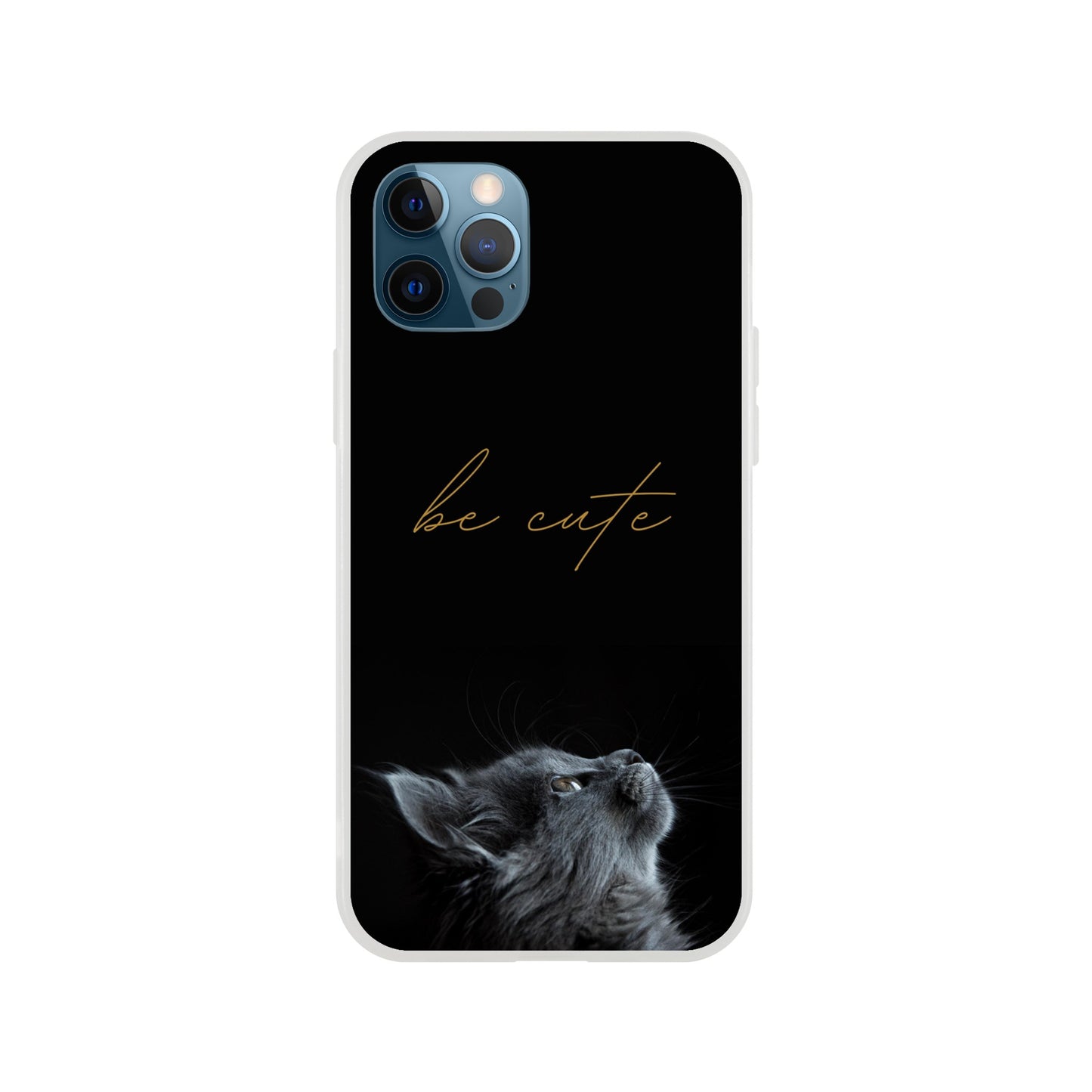 Be Cute Cat Flexi Case Cover - For iPhone 14 / 13 / 12 / 11 / X / 8 / 7 Series