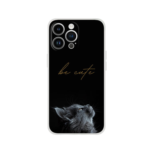 Be Cute Cat Flexi Case Cover - For iPhone 14 / 13 / 12 / 11 / X / 8 / 7 Series