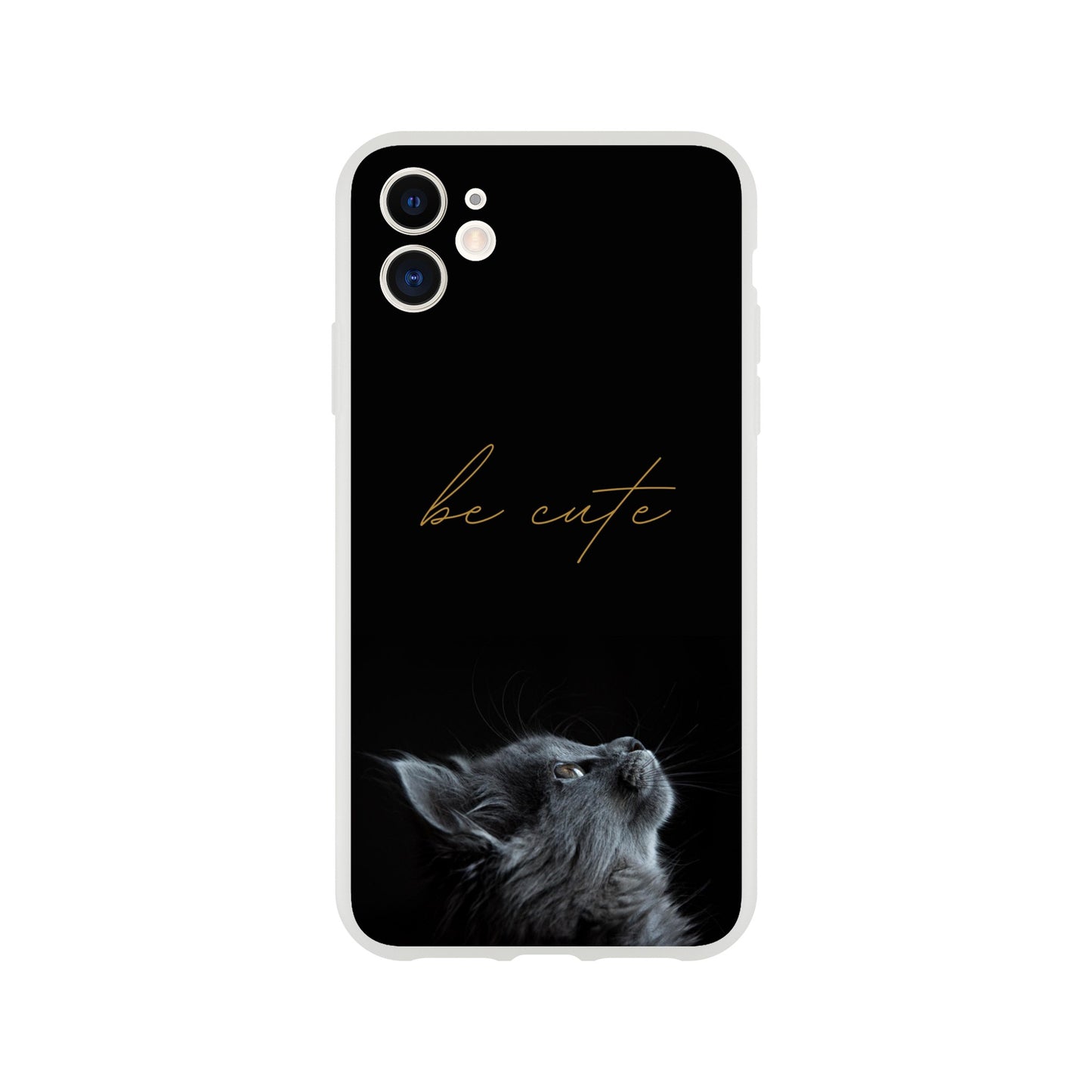 Be Cute Cat Flexi Case Cover - For iPhone 14 / 13 / 12 / 11 / X / 8 / 7 Series