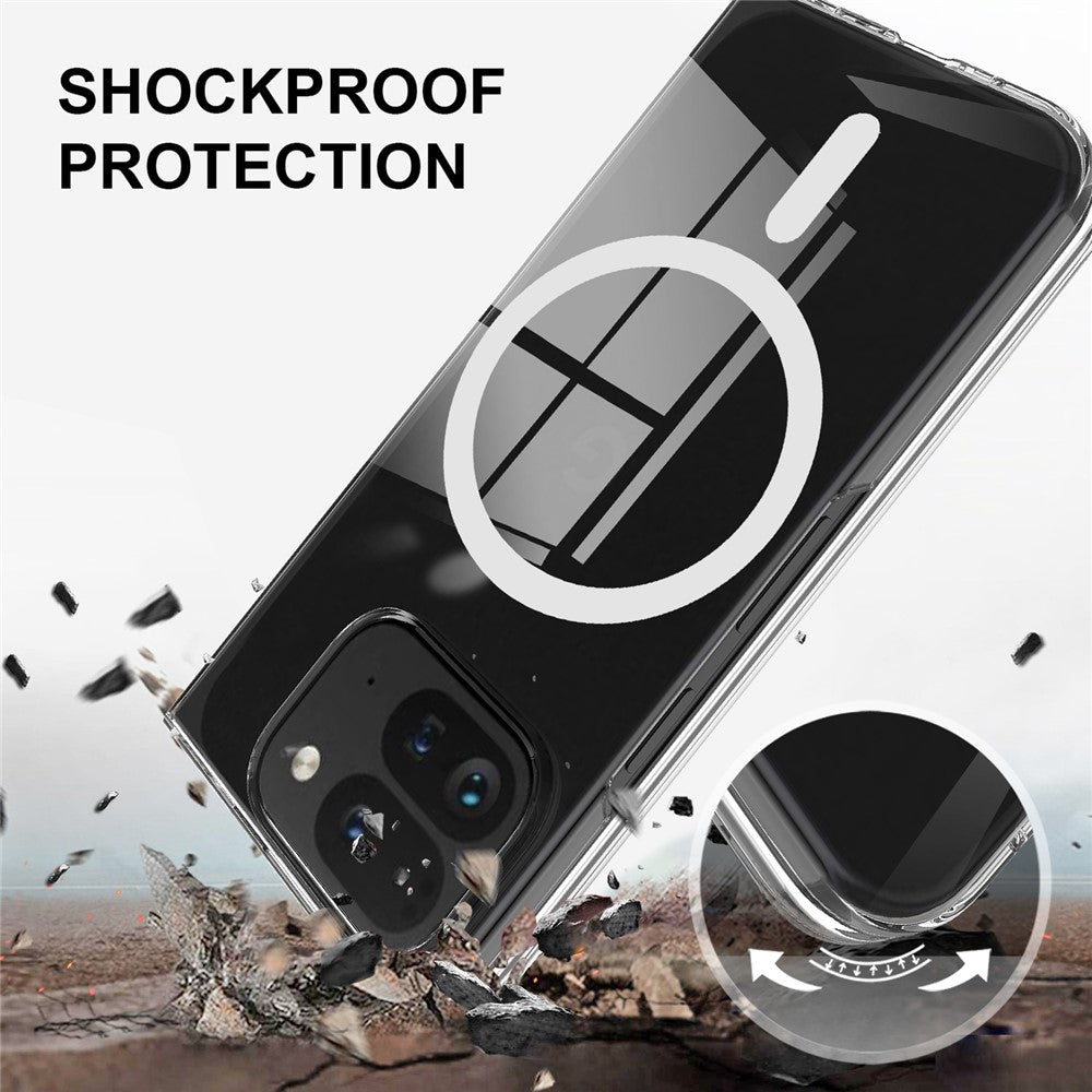 TPU + Acrylic Clear Case Compatible with MagSafe - For Google Pixel 9 Pro Fold
