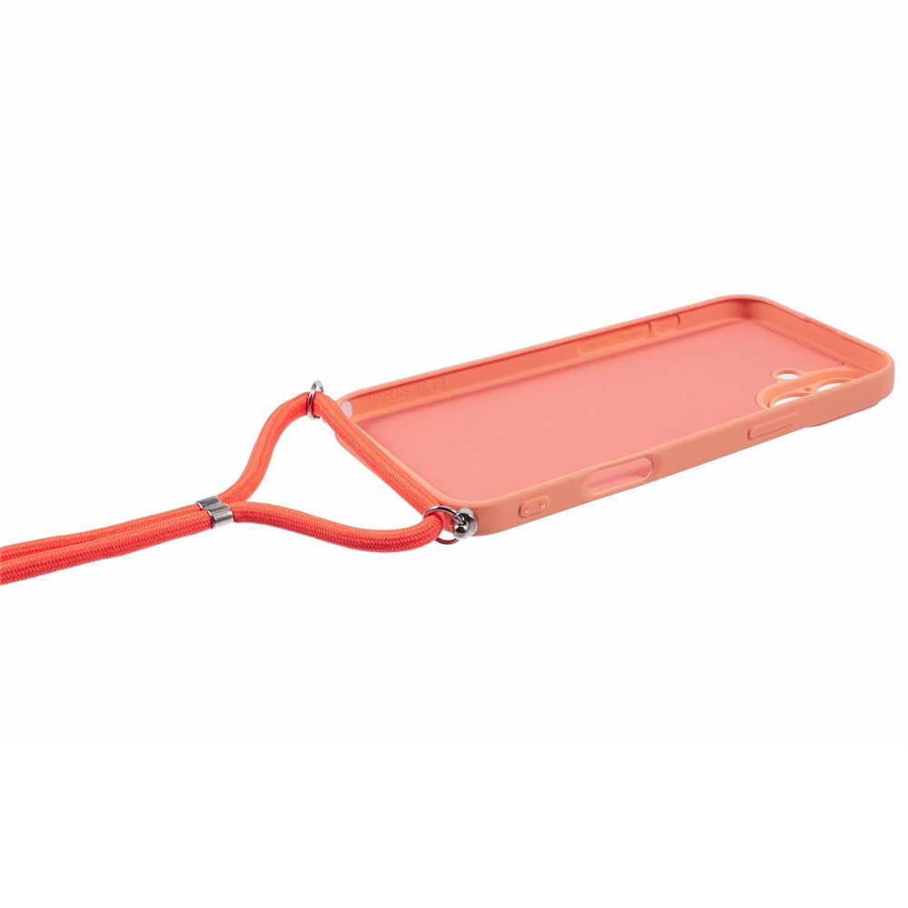 TPU Crossbody Phone Case with Necklace Cord Strap - For iPhone 16
