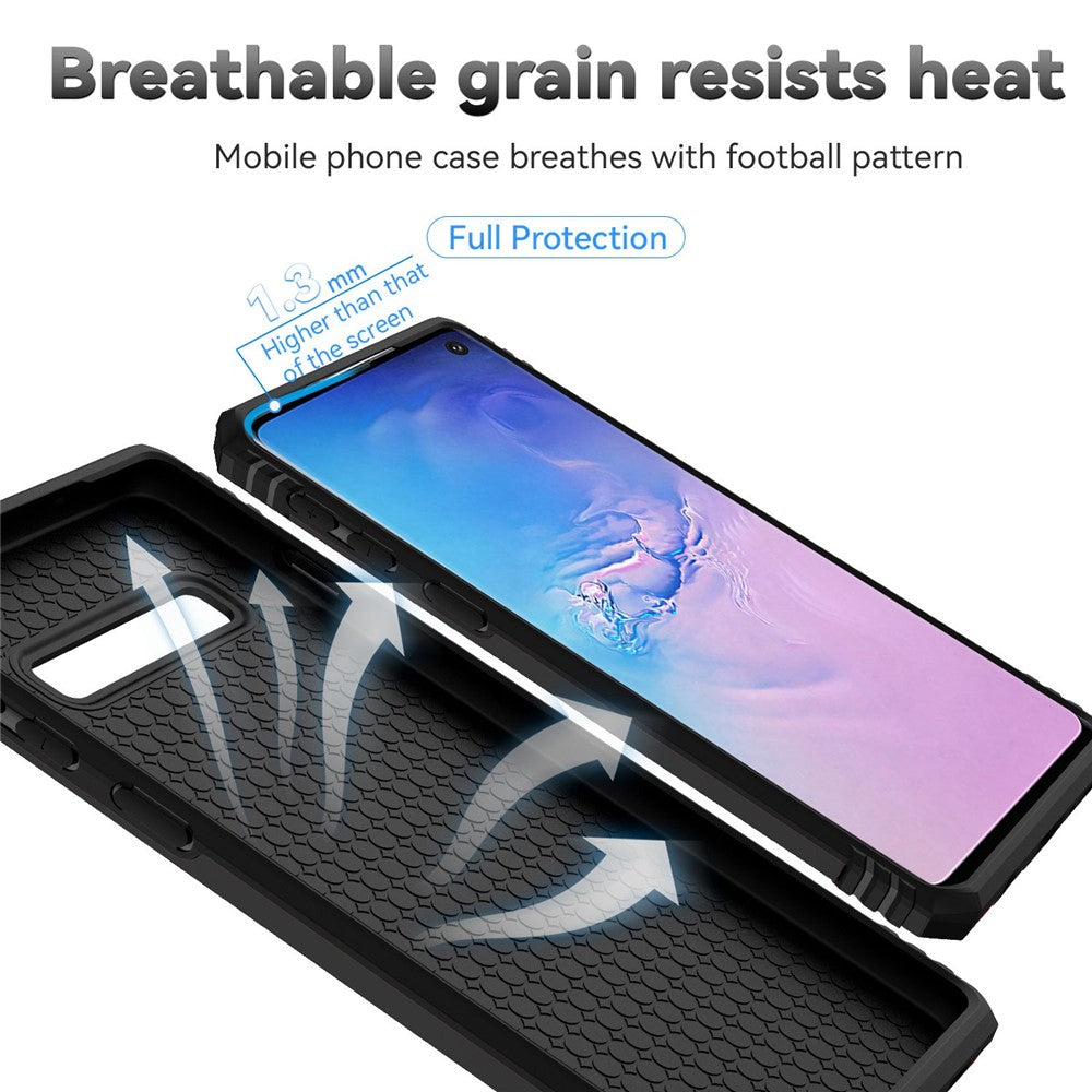 PC + TPU Metal Ring Kickstand Case - For Samsung Galaxy S10