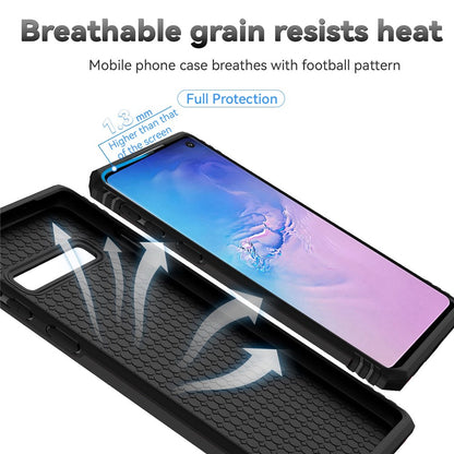 PC + TPU Metal Ring Kickstand Case - For Samsung Galaxy S10