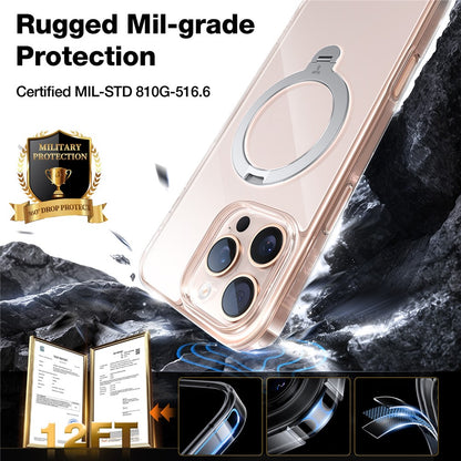 TORRAS Ostand Q3 Spin Series Case Compatible with MagSafe PC+TPU Case - For iPhone 16 Pro