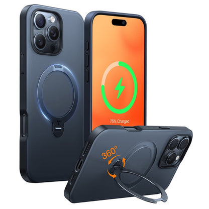 TORRAS Ostand Q3 Spin Series Case Compatible with MagSafe PC+TPU Case - For iPhone 16 Pro