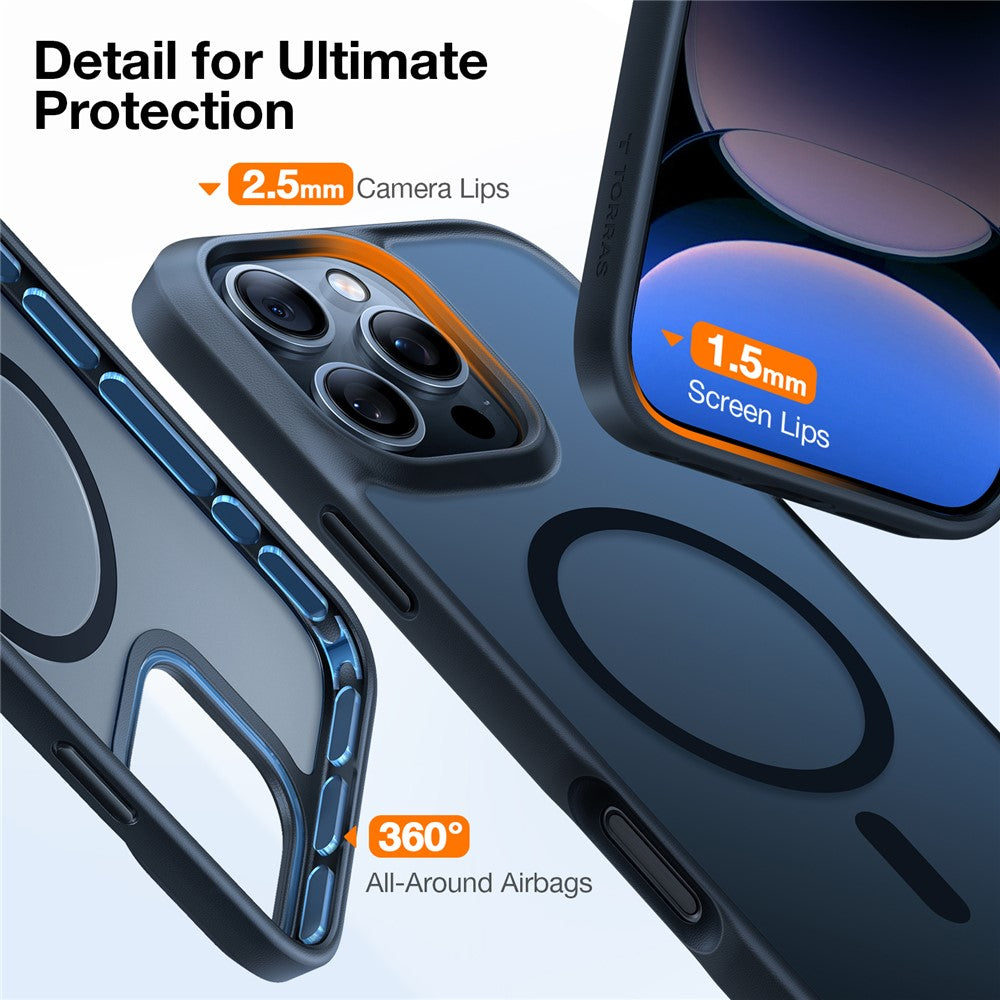 TORRAS Guardian-Mag Series Case Compatible with MagSafe PC+TPU Phone Cover - For iPhone 16 Pro Max