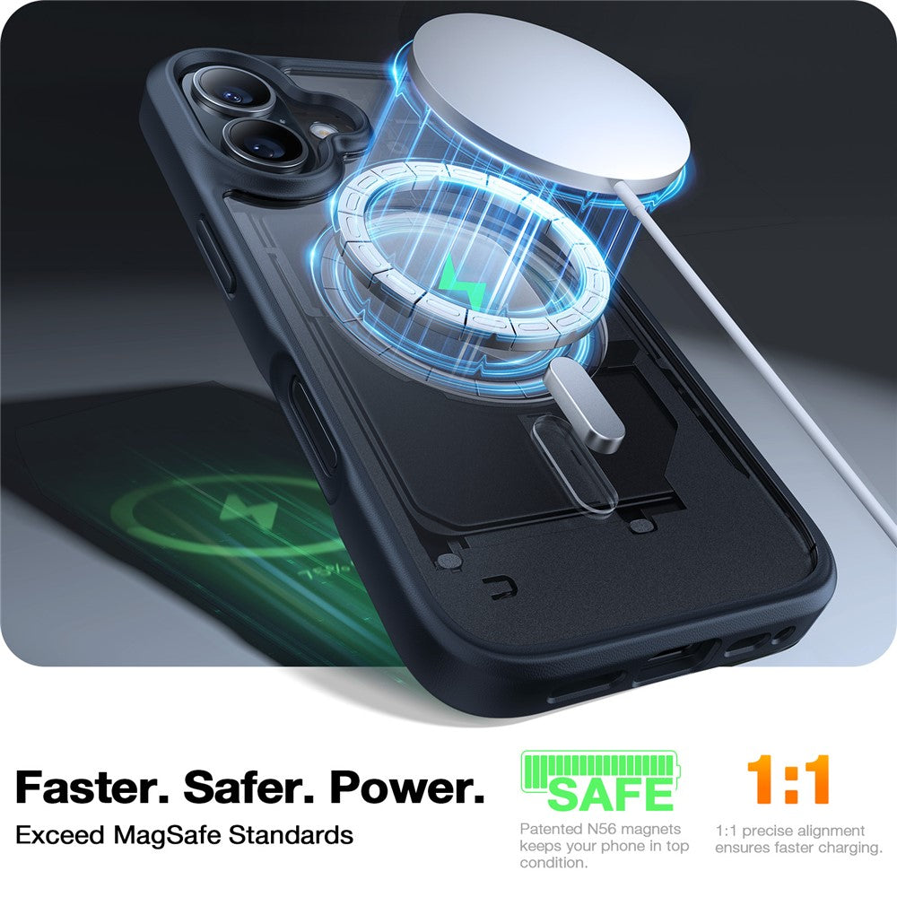 TORRAS Guardian-Mag Series Case Compatible with MagSafe PC+TPU Phone Cover - For iPhone 16 Plus
