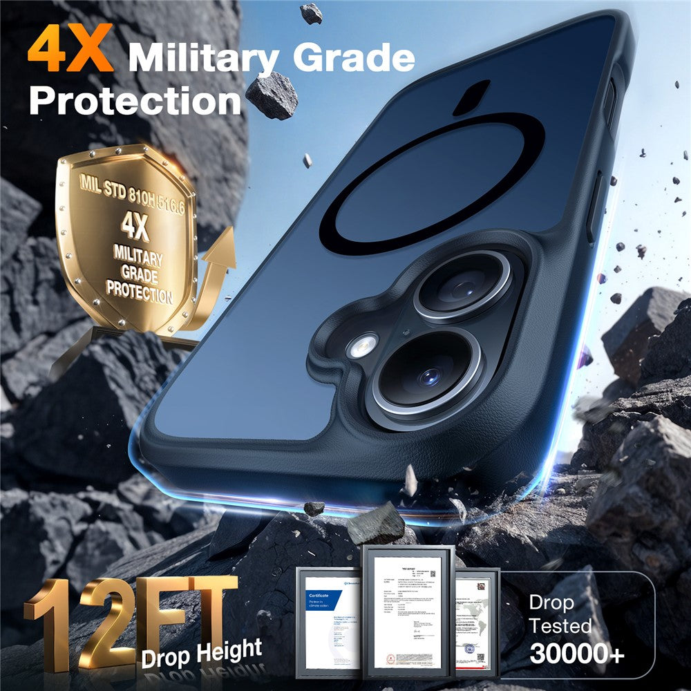 TORRAS Guardian-Mag Series Case Compatible with MagSafe PC+TPU Phone Cover - For iPhone 16 Plus