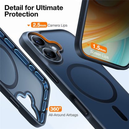 TORRAS Guardian-Mag Series Case Compatible with MagSafe PC+TPU Phone Cover - For iPhone 16 Plus