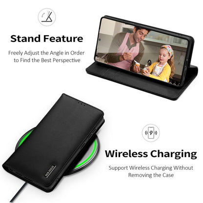 Dux Ducis Hivo Series Split Leather Wallet Stand Flip Case (Non-magnetic) - For Samsung Galaxy S25 Ultra