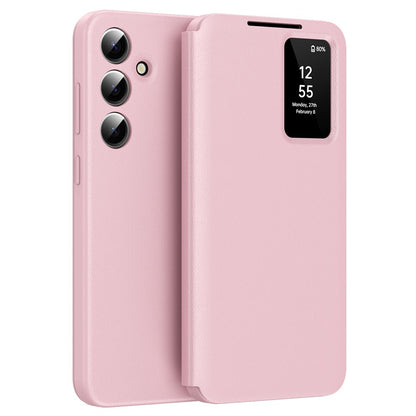 View Window PU Leather Wallet Case - For Samsung Galaxy S25