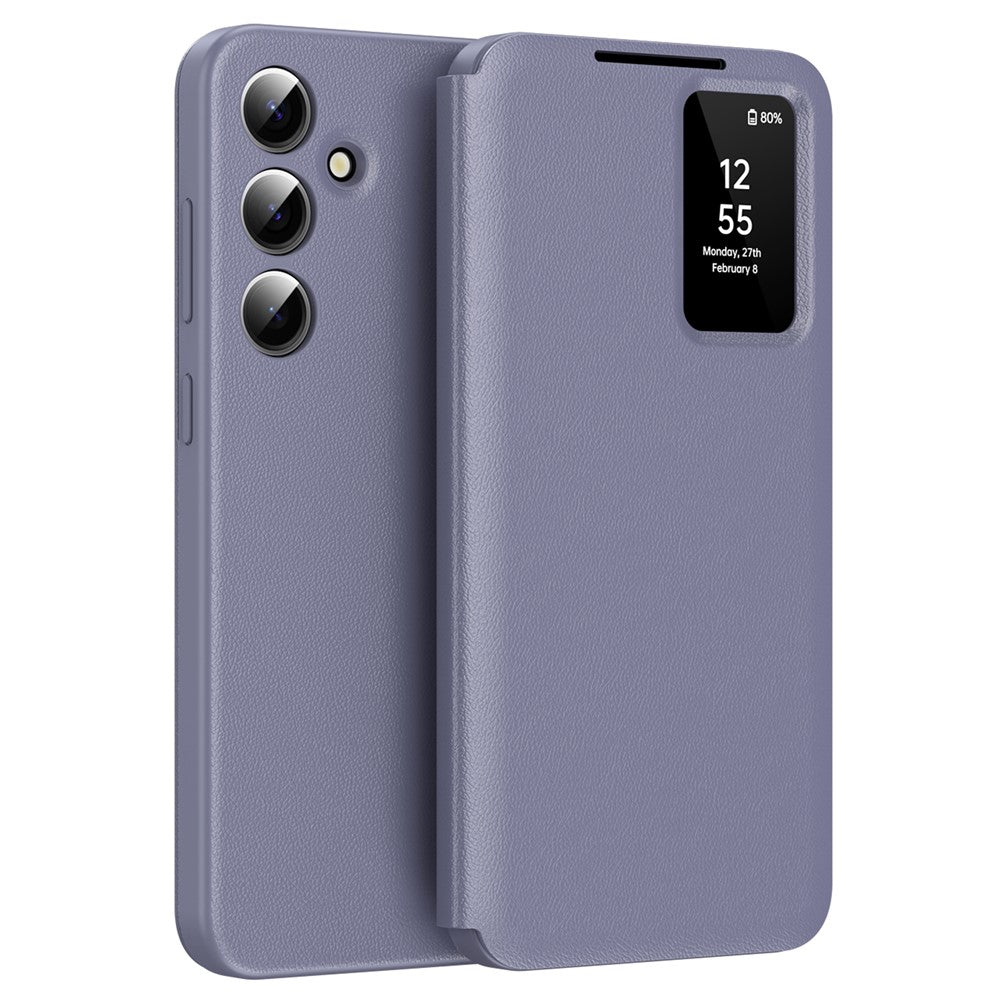 View Window PU Leather Wallet Case - For Samsung Galaxy S25