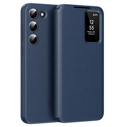 View Window PU Leather Wallet Case - For Samsung Galaxy S23