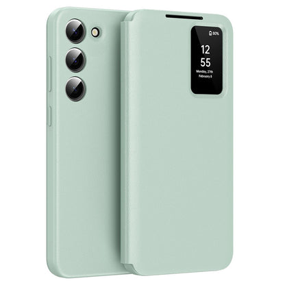 View Window PU Leather Wallet Case - For Samsung Galaxy S23