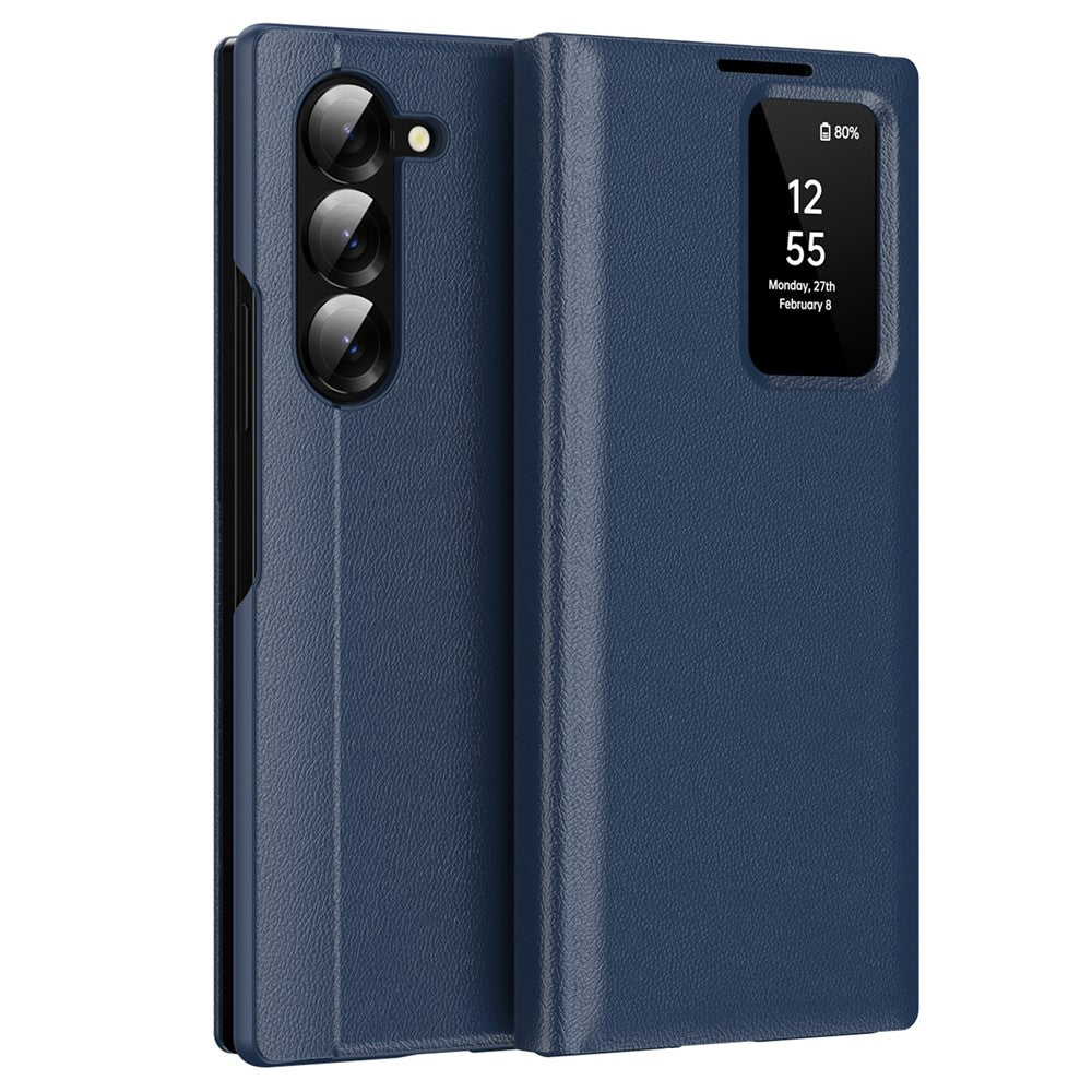 View Window PU Leather Wallet Case - For Samsung Galaxy Z Fold6