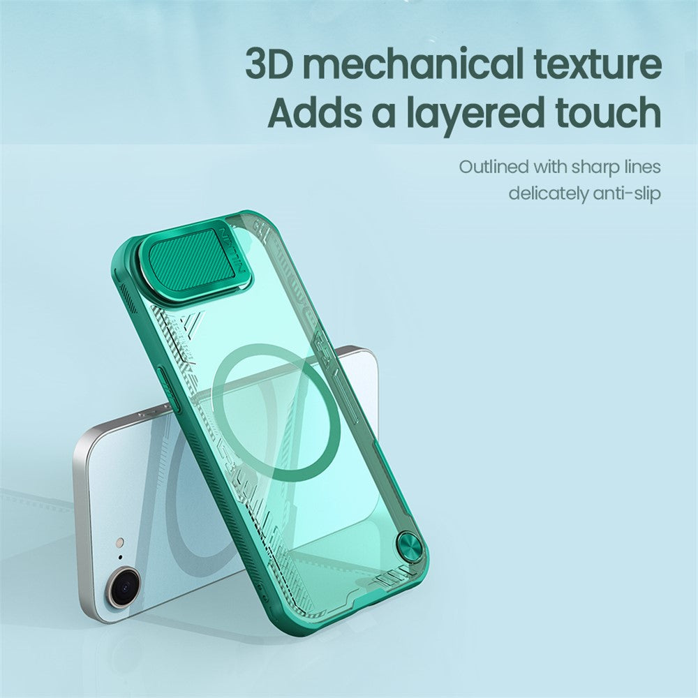 Nillkin Iceblade CamProp MagSafe Case PC + TPU with Lens Cover Stand - For iPhone 17e / 16e