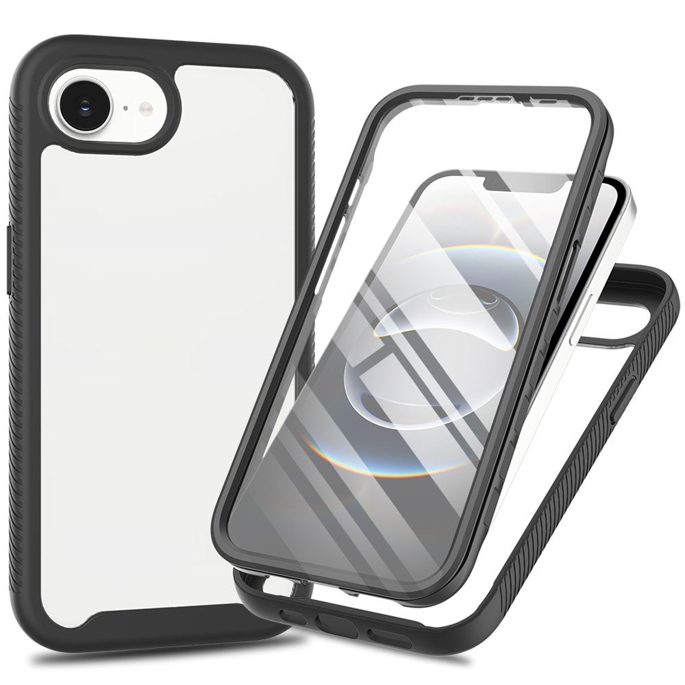 Front & Back PC + TPU Clear Case - For iPhone 16e