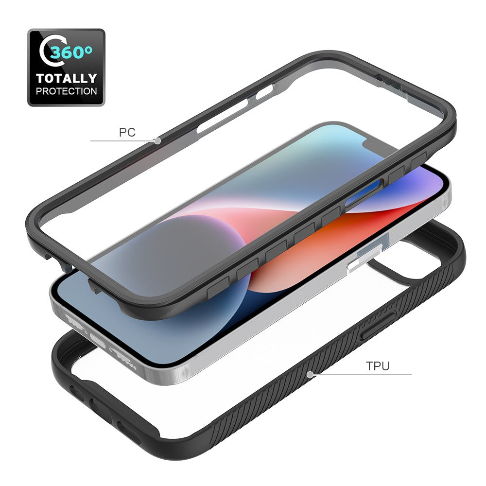 Front & Back PC + TPU Clear Case - For iPhone 16e