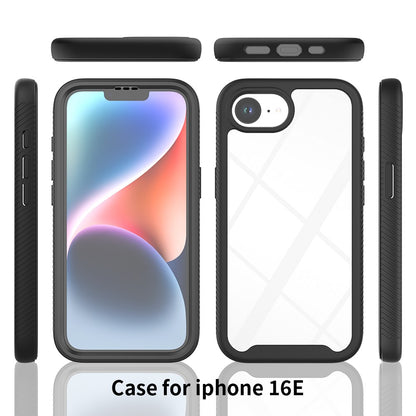 Front & Back PC + TPU Clear Case - For iPhone 16e
