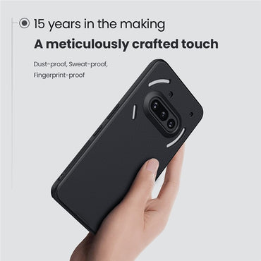 Nillkin Frosted Shield Pro Case Compatible with MagSafe PC + TPU Black Phone Cover - For Nothing Phone (3a)
