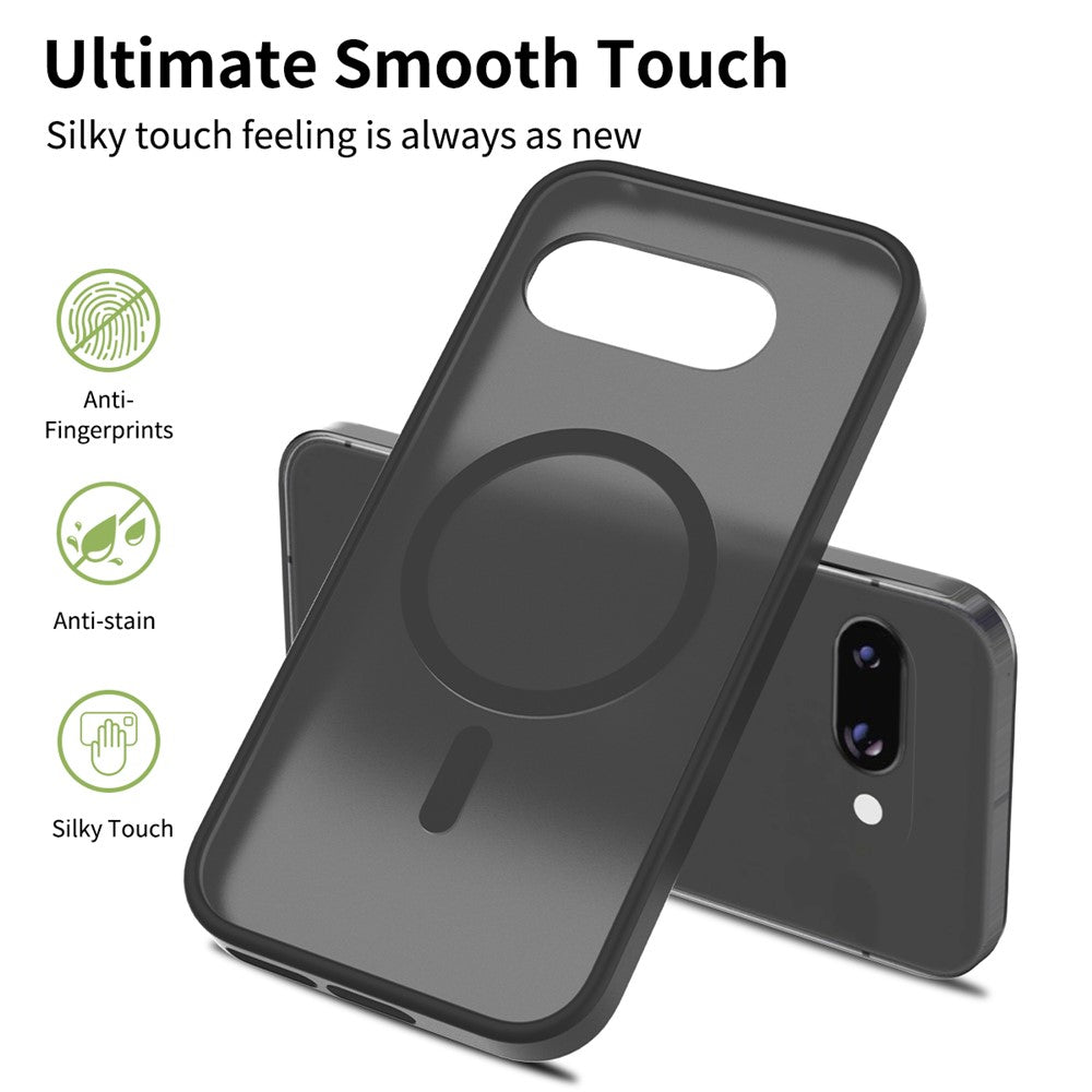 TPU Frame Acrylic Back Case Compatible with MagSafe - For Google Pixel 9a