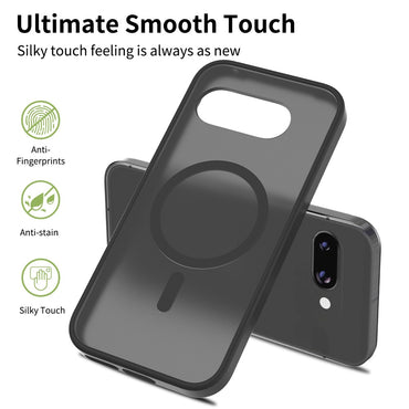TPU Frame Acrylic Back Case Compatible with MagSafe - For Google Pixel 9a