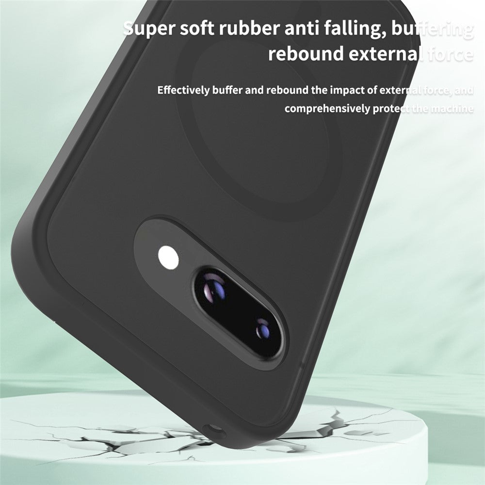 TPU Frame Acrylic Back Case Compatible with MagSafe - For Google Pixel 9a