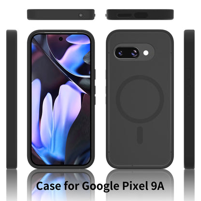 TPU Frame Acrylic Back Case Compatible with MagSafe - For Google Pixel 9a