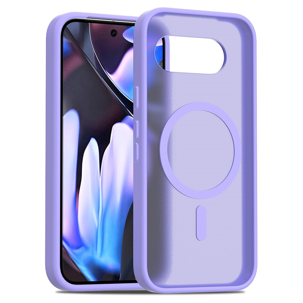 TPU Frame Acrylic Back Case Compatible with MagSafe - For Google Pixel 9a