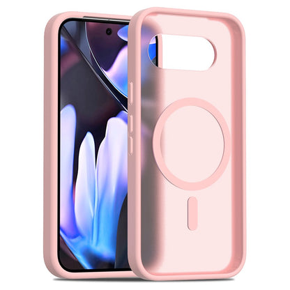 TPU Frame Acrylic Back Case Compatible with MagSafe - For Google Pixel 9a