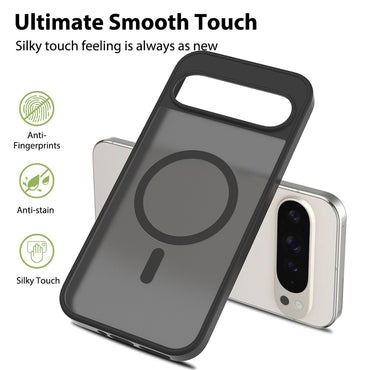 TPU Frame Acrylic Back Case Compatible with MagSafe - For Google Pixel 9 Pro XL