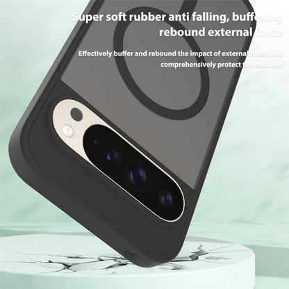TPU Frame Acrylic Back Case Compatible with MagSafe - For Google Pixel 9 Pro XL