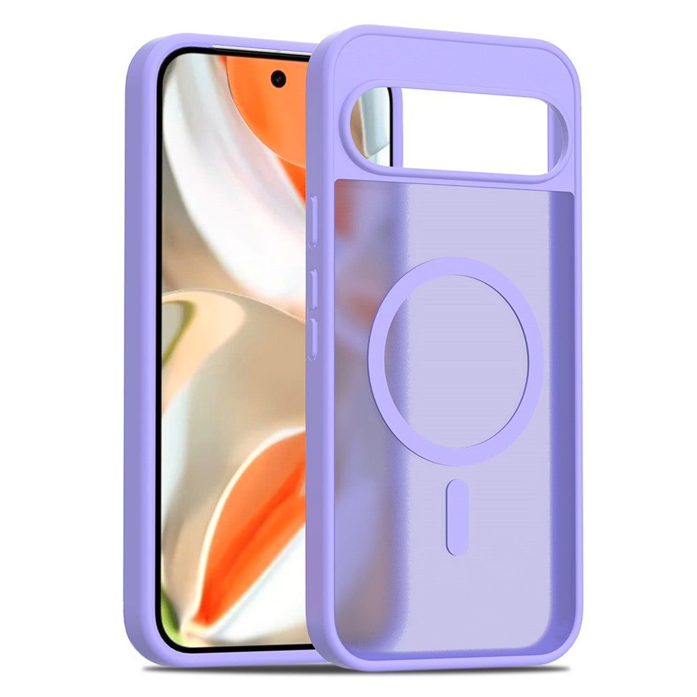 TPU Frame Acrylic Back Case Compatible with MagSafe - For Google Pixel 9 Pro XL