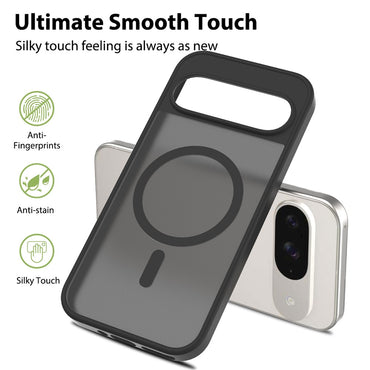 TPU Frame Acrylic Back Case Compatible with MagSafe - For Google Pixel 9 / 9 Pro