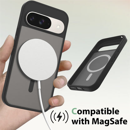 TPU Frame Acrylic Back Case Compatible with MagSafe - For Google Pixel 9 / 9 Pro
