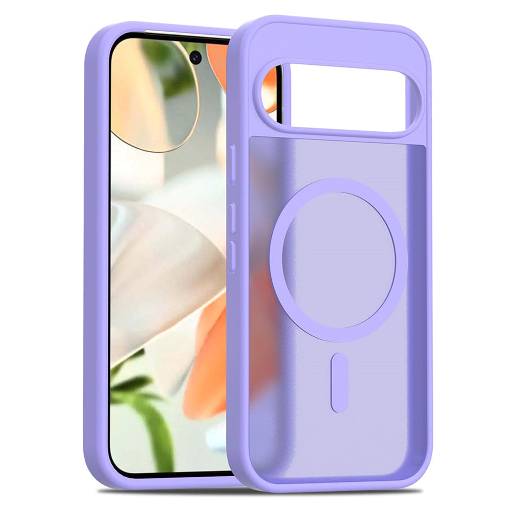 TPU Frame Acrylic Back Case Compatible with MagSafe - For Google Pixel 9 / 9 Pro