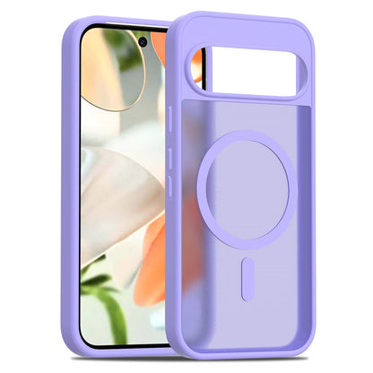 TPU Frame Acrylic Back Case Compatible with MagSafe - For Google Pixel 9 / 9 Pro