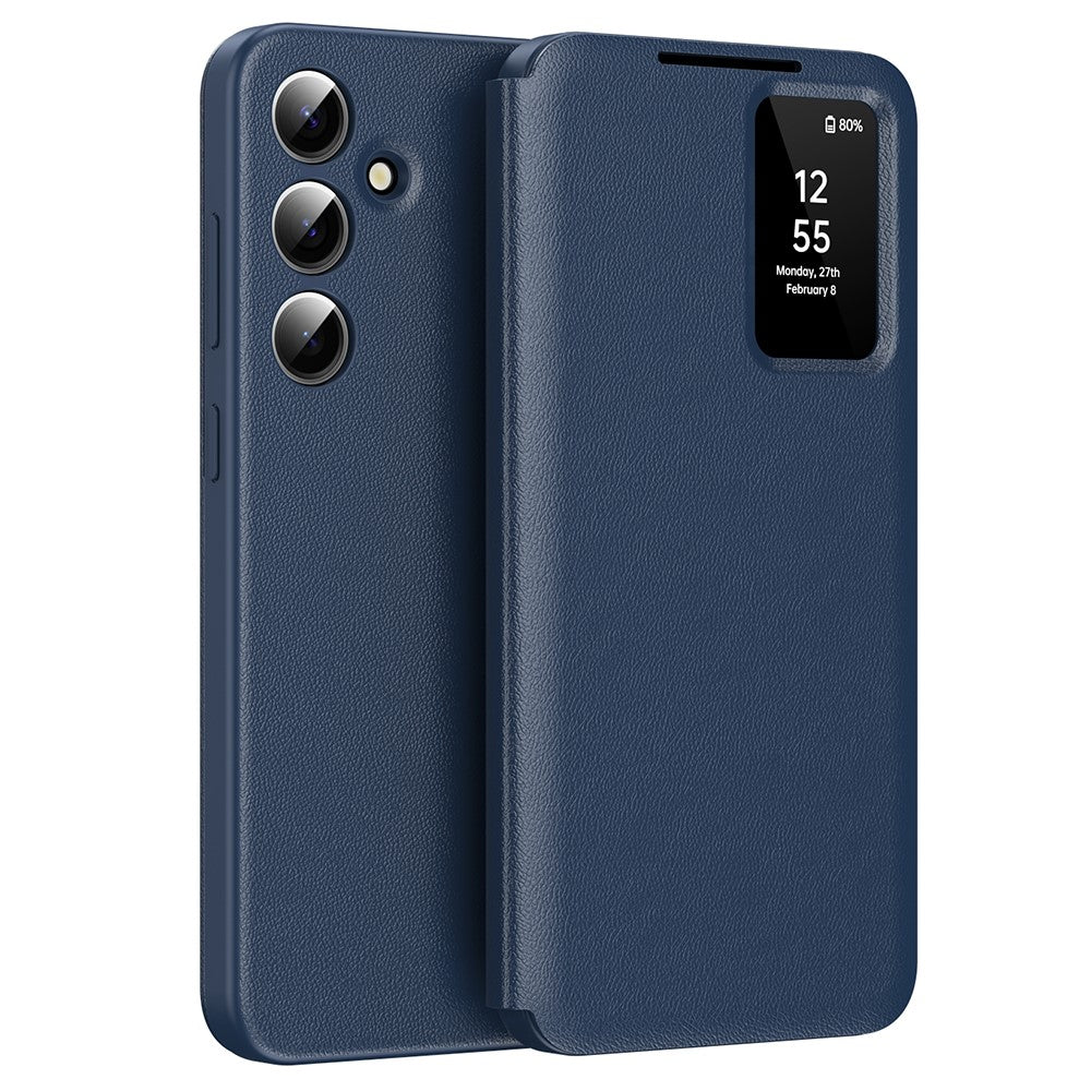 View Window PU Leather Wallet Case - For Samsung Galaxy A55