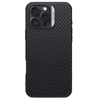 Nillkin Magnetic Case Carbon Fiber Texture TPU + PC Shockproof Phone Cover - For iPhone 16 Pro Max