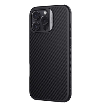 Nillkin Magnetic Case Carbon Fiber Texture TPU + PC Shockproof Phone Cover - For iPhone 16 Pro Max